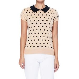 Adorably Retro Polka Dot Sweater